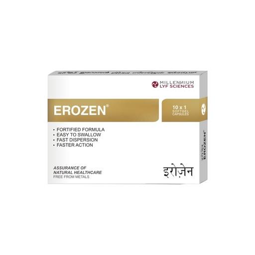 [BRSREFIRDMDWY3TH] EROZEN Soft Gel Capsules | Potent Herbal Supplement for Male Vitality & Stamina | 20 Capsules
