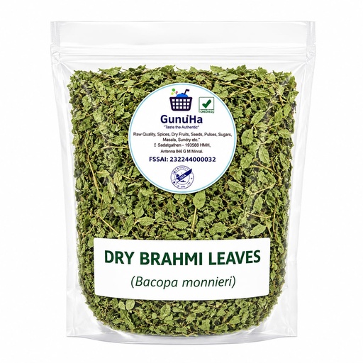 [BRSRGAI6BYBAEE35] Dry Brahmi Leaves | Brahmi Herb (Bacopa Monnieri) | Natural Ayurvedic Brahami Dry Leaves for Herbal Tea & Kadha | Pure Dried Brhami Patti - 100 gm