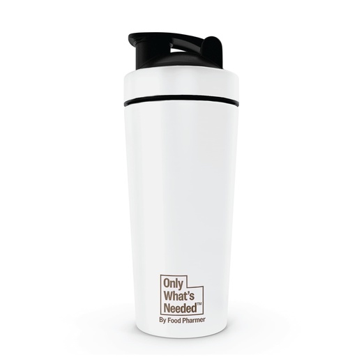 [BRSRGC3ROUFB63T6] ONLY WHAT'S NEEDED Metal Shaker, 750ml, Stainless Steel, BPA-Free Cap, Rust-Resistant, Leak-Proof, for Mixing Supplements