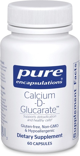 [BRSWIZ3RBMIRG2A5] Pure Encapsulations Calcium-D-Glucarate | Supplement to Support Cellular Health in The Liver, Lungs, Breast, and Colon* | 60 Capsules