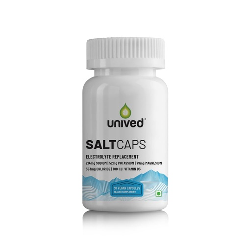 [BRSWKHQTAZ5WKDA4] Unived Salt Capsules, Electrolyte Replacement for Runners, Cyclists, and Athletes from other Sports (30 Caps)