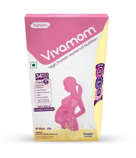 [BRSWGH36DIJRGGQZ] Vivamom Maternal Nutrition Supplement powder- Pack of 400g BIB (Vanilla)