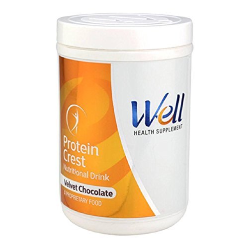 [BRSRGEIHBUGRSCLO] Protein Crest Well Health Supplement Nutritional Drink, Velvet Chocolate Flavor - 500gm