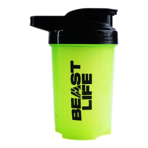 [BRSRAYIYBAHRSEQ3] BEASTLIFE Plastic Shaker Bottle with Lid for Gym | Leak-Proof, BPA-Free Blender Bottle for Protein, BCAA & Pre Workout | All Drink Compatible | Easy to Carry