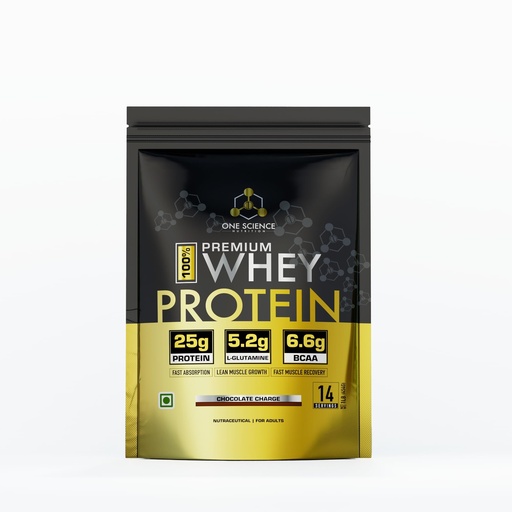 [BRSRGGT3A5YBQFIV] One Science Nutrition Grass-Fed Whey Protein Powder 25g Protein, BCAA & Glutamine - Supports Muscle Gain, Strength & Post-Workout Recovery | Chocolate Charge, 1lb