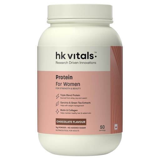 [BRSRMA32AV4BUHTD] hk vitals Protein For Women, Chocolate, 1kg (2.2lbs)