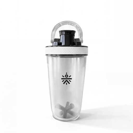 [BRSRGHTRPN7GYG3J] CULT FrostBlend Shaker Bottle 500 ml, Leak-Proof Multipurpose Shaker for Protein, Gym & Fitness – Frosted White
