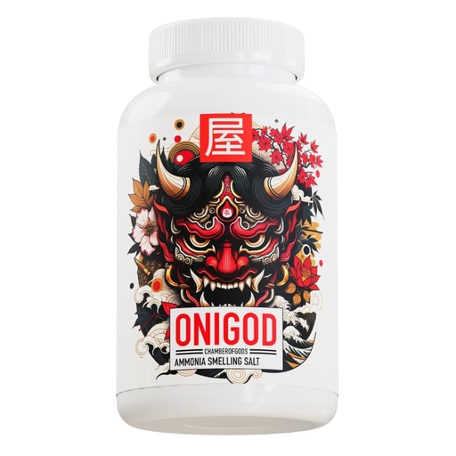 [BRSRAHT7PMCQMH3G] Chamberofgods Onigod Ammonia Smelling Salt for Powerlifting & Gym | Crystal Formula for Heavy Lifts | 4 Month Potency | 40g