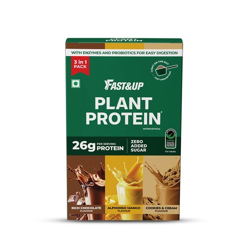[BRSRYZD3AQBQAC34] Fast&Up Plant Protein Assorted Pack of 3 Servings
