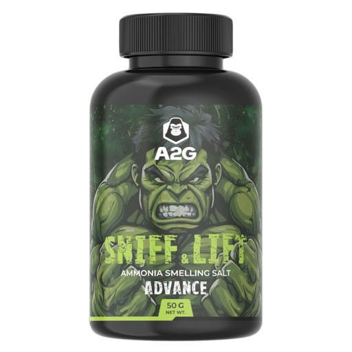 [BRSROED5BUPGM3Y2] A2G Sniff & Lift Ammonia Smelling Salt | THE HULK EDITION : Unleash the Gamma, Ignite the Fury | For Advanced Lifters | A2G Lifestyle (Hulk Edition)
