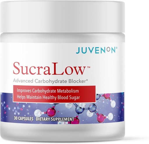 [BRSRMCTYOZ6Q2FIV] Juvenon Surcalow | Daily Carbohydrate Support & Vitality | Metabolism & Energy Supplement | 30 Capsules