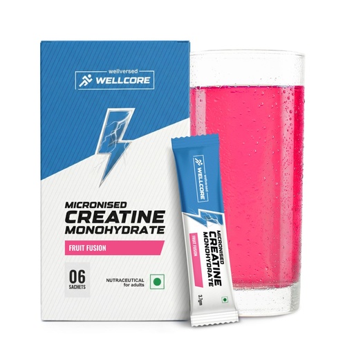 [BRSREGILBYPREDLV] Wellcore Pure Micronised Creatine Powder (6 Sachet, Fruit Fusion)
