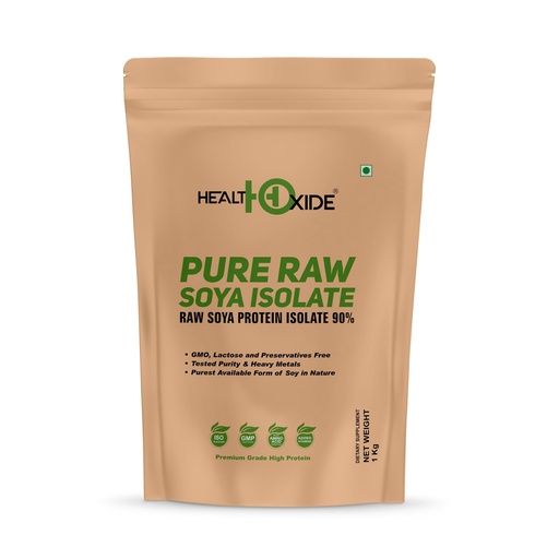 [BRSRM2Q5OAMQGCL5] HealthOxide Soya Protein Isolate 90% Powder 1kg | Soy Protein Powder | Vegan Plant-Based Protein Supplement | Dairy Free, Gluten Free & Lactose Free | Rich in Amino Acids | For Gym, Bodybuilding, Fitness & Daily Nutrition