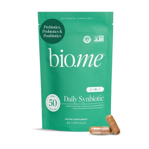 [BRSROFANPJ4BACDV] Synbiotic 3-in-1 Prebiotics, Probiotics & Postbiotics for Digestive Health, Gut Health, Immune Support & Bloating Relief for Men & Women - 50 Billion CFU Per Serving - Vegan, 60 Capsules (30 Servings)