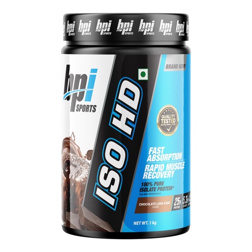 [BRSRGBD5OYNB4CDB] BPI Sports ISO HD Whey Protein Isolate Powder | 25g Protein | Fast Digesting Lean Muscle Protein | Chocolate Lava Cake Flavor | 1kg