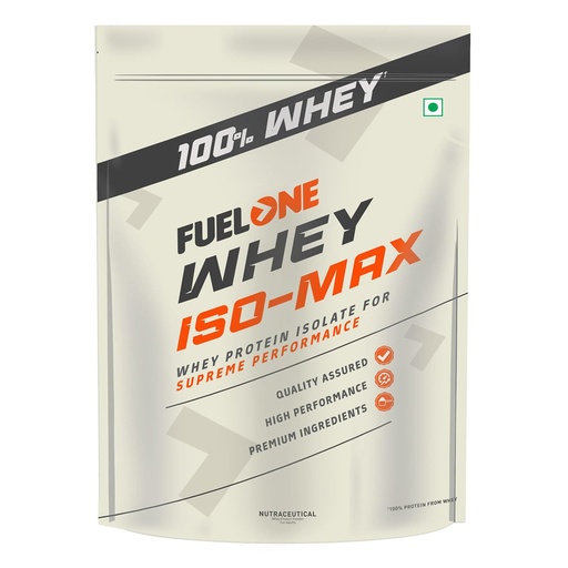 [BRSROFQLCEOQI3LP] FUELONE Whey Iso-Max, Chocolate, 1kg (2.2lbs)