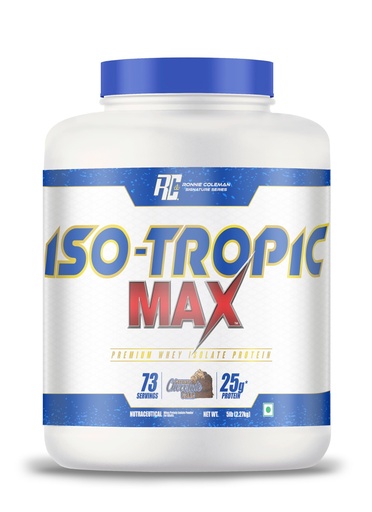 [BRSRGAI3OYIBGDLP] Ronnie Coleman Signature Series Iso-Tropic Max, German Chocolate Cake (73 Servings, 2.27kg / 5lbs) | Premium Whey Isolate Protein Powder
