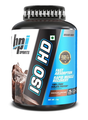 [BRSRGBD5BN6WK232] BPI Sports ISO HD Whey Protein Isolate Powder | 25g Protein | Fast Digesting Lean Muscle Protein | Chocolate Lava Cake Flavor | 2kg