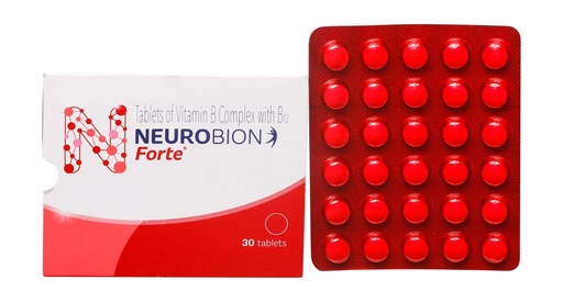 [BRSWYZYQCF6AI3DB] Neurobion Forte - Strip of 30 Tablets