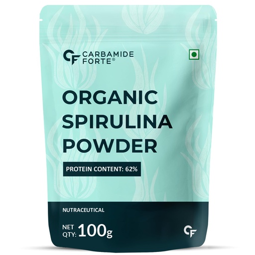 [BRSW2HAPBZYA4CLF] Carbamide Forte 100% Organic Spirulina Powder | Spirulina | Spirulina Powder Organic - 100g