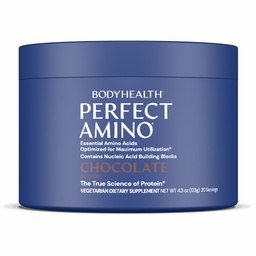 BodyHealth PerfectAmino - BCAA and EAA Powder for Pre and Post Workout - Amino Acid Energy Drink for Men and Women to Support Lean Muscle and Recovery - Chocolate - 20 Servings