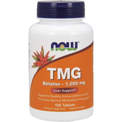 [BRSWIGD2PMFGOALA] Now TMG (Trimethylglycine) 1000mg 100 tab