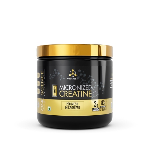 [BRSRGBI2OVYWGH3G] One Science Nutrition Creatine Monohydrate Micronized 250g | 3g Per Serving | Unflavoured
