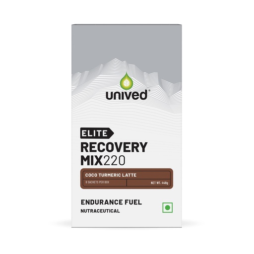 [BRSREGD4AV5QKGT7] Unived Elite Recovery Mix | Post-Workout Recovery Drink | 4:1 Carb to Protein, Electrolytes, Vitamins & Curcumin (Coco Turmeric Latte)