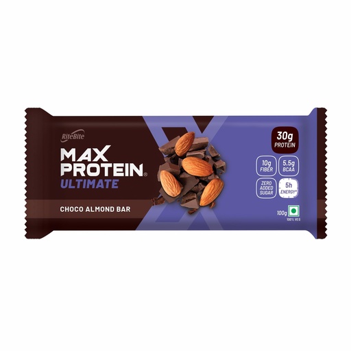 [BRSWKZ32BR6AYADY] RiteBite Max Protein Ultimate Choco Almond 30gm Protein Bar (Pack of 1)