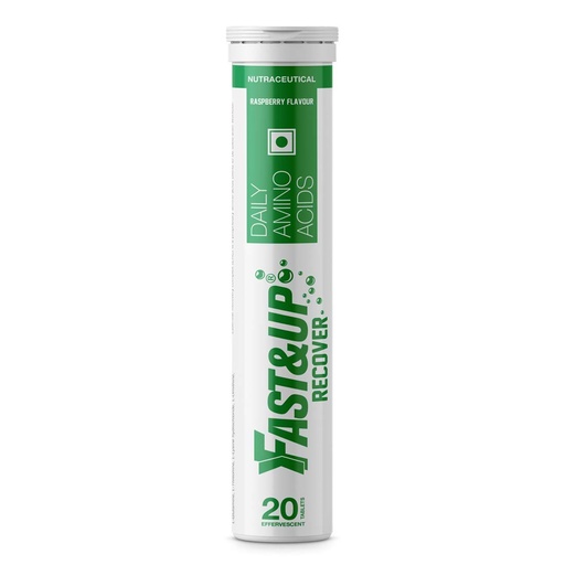 [BRSWGAT4DEHQ2DT3] Fast&Up Recover - Essential Amino Acids (20 Effervescent Tablets - Raspberry Flavour) - Post Workout Supplement for Muscle Recovery