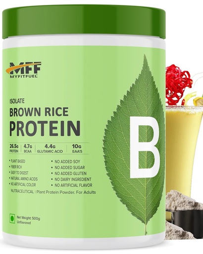 [BRSWYZ36BMPWEETA] MyFitFuel Plant Brown Rice Protein, 500g (Unflavored)