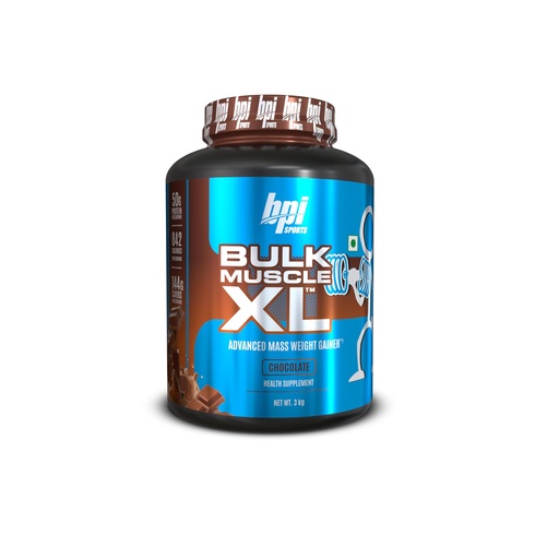 [BRSW2GDRAV5A2C32] BPI Bulk Muscle XL (Gain Weight, Post-Workout, 50g Protein, 144g Carb, 3kg (Chocolate)