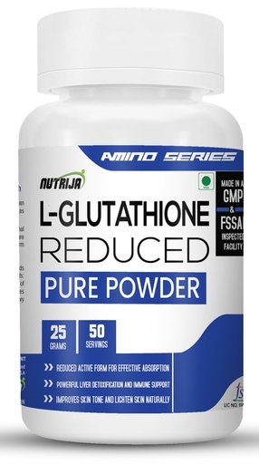 [BRSRAZD2O4CRUETV] NutriJa L-Glutathione Reduced 100% Pure Powder (25 Grams)
