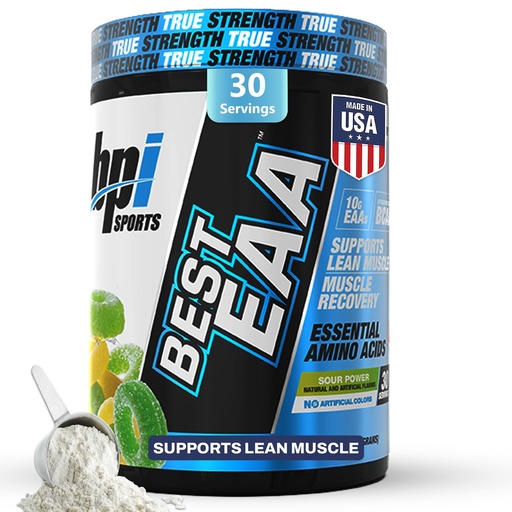 [BRSROCA2BYFQ23T6] BPI Sports Essential Amino Acids EAA Powder - Pre, Intra & Post Workout Drink - BCAA Powder for Men & Women, EAA + BCAA + Hydration. Advanced Formula with 10g of EAA. (Sour Power)