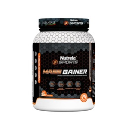 Nutrela Sports Mass Gainer Protein Powder 1 kg (Malai Kulfi) | With 2.5g Creatine, 33.1g Carbs & Biofermented Vitamins