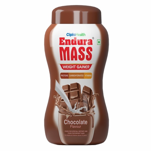 [BRSWIATRBEGQA2L4] Endura Mass Weight Gainer Powder| Mass Gainer | Gain Weight, Post Workout, 74 g Carbohydrate, 15 g Protein, Healthy Fats (Chocolate, 1 Kg)