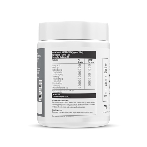 [BRSROGQLPJYB62Q2] Healthfarm Creatine Monohydrate Powder - 3g of Micronized Creatine Powder per Serving,Lab Tested (100 G) Enhanced Muscle Strength and Power | Fast Recovery | Increased Muscle Mass