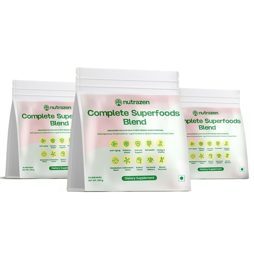 [BRSREH3RAEMBOCTB] Complete Superfoods Blend –Pack of 3, 90 Sachets | 50+ Superfoods