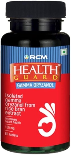 [BRSRGHQQB54B6AL6] Health Guard Gamma Oryzanol 150 mg Tablets | Rice Bran Extract Supplement | Antioxidant Support for Heart & General Wellness | 60 Tablets (Pack of 1)