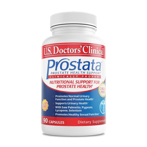 [BRSWI2YKBENBOFLC] U.S. Doctors' Clinical Prostata - Clinically Proven Prostate Supplement for Men - Urinary Tract & Bladder Support - Saw Palmetto, Vitamin E, Pumpkin Seed - USA Manufactured- 60 Capsules[20-Day Supply]
