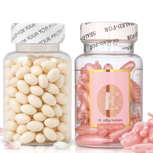 [BRSRYZAYCMPQMFYY] Vitamin C Brightening Capsules & Vitamin E Facial Essence Softgels