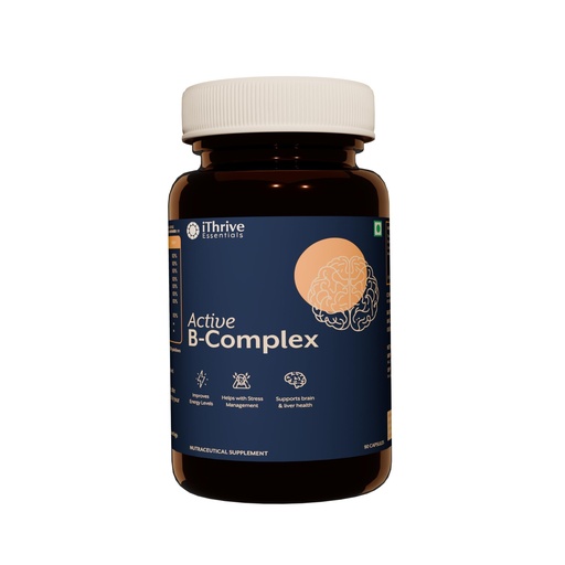 [BRSRACYHC4MWKCI7] Essentials Active B-Complex – Advanced Energy, Brain & Nervous System Support – 90 High-Potency Capsules
