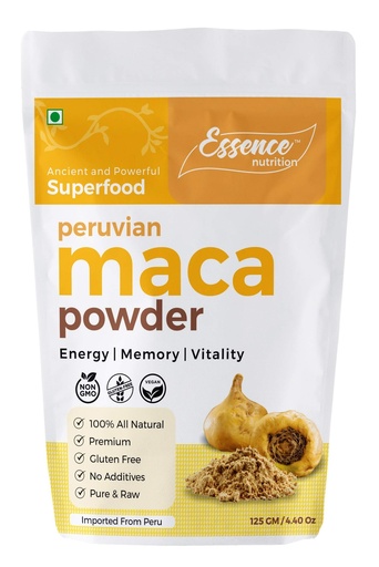 [BRSWYFIEOR4BQ2DX] Essence Nutrition Maca Root Powder (125 Grams) - All Natural & NON GMO Maca Root Powder Imported From Peru - Use as a Maca Coffee For Men