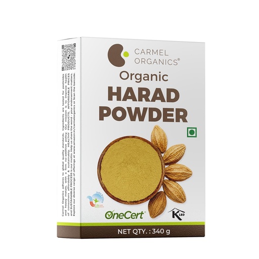 [BRSWYGAKBYBRQA3J] CARMEL ORGANICS Harad/Haritaki Fruit Powder 340 Grams