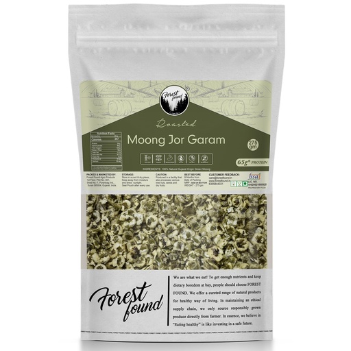 [BRSRYZLYPMNWCAD2] Forest Found Roasted Moong Jor Garam | Vacuum Roasted Green Mung Snack