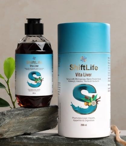 [BRSRYZT3PIBRYCA7] ShiftLife Vita Liver Syrup with Bhingaraja, Rakta Punarnava & Guduchi, Promotes Liver Health, 200ml