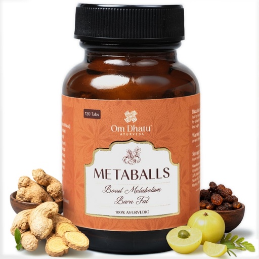 [BRSRGAL5DEIAAHLL] Ayurveda Metaballs Ayurvedic Fat Burner, Pack Of 1 (120 Balls)