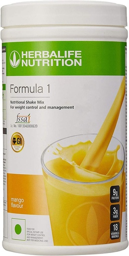 [BRSWKEA2BB6QEYI7] Herbalife Formula 1 Nutritonal Shake Mix (mango Flavour) -500 gm
