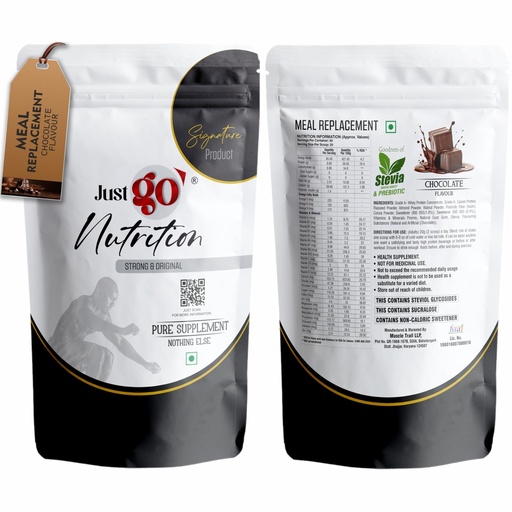 [BRSROZQQBUFWOALU] Meal Replacement Powder - 20 Servings | 20g in Each | 400gm | Convenient and Flavorful Meal Replacement Powder For Men And Women (Imported Ingredients) (Chocolate)