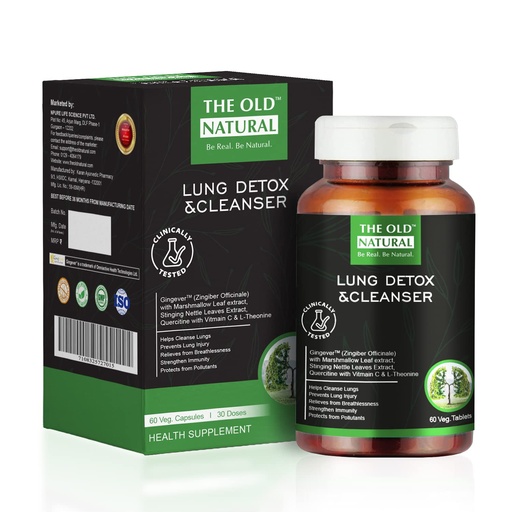 [BRSRMYANDEBGYA33] Lungs Detox Tablets | 19-in-1 Lung Cleanse Formula with Marshmallow Leaf, Quercetin, Nettle, Vasaka, Mullein & Vitamin C | Supports Respiratory Health & Mucus Clearance | 60 Tablets